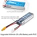 2pcs 450mAh 2S 7.4V LiPo Battery Pack 80C XT30 Connector for Micro FPV Racing Drone Quadcopter