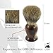 GBS Mens Premium Grooming Set - Ultimate Complete Kit - 5 Blade Compatible Manual Razor Long Horn Handle, Pure Badger Bristle Shave Brush, Brush & Razor Stand Holder - Enhanced Wet Shaving