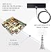 AKARY HDTV Antenna Indoor 35 Miles Range Ultra Thin TV Antenna Upgraded Version