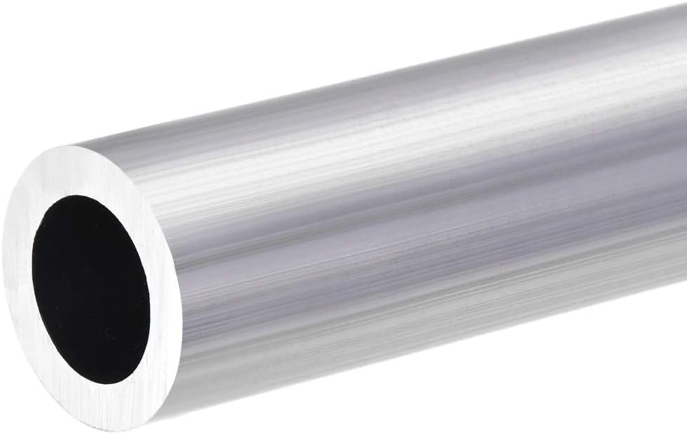 sourcing map 6063 Aluminum Round Tube, 24mm OD 16mm Inner Dia 300mm Length Seamless Straight Tubing, Silver, 24 x 16 x 300mm - Image 4