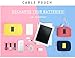 Travel Universal Organizer Bag / Electronics Accessories Case Packing Storage Bag, Multifunctional Shockproof Makeup Pouch, Gadget Bag, Data Cable Travel Case With Mesh (Size L, Red) - Happy Hours
