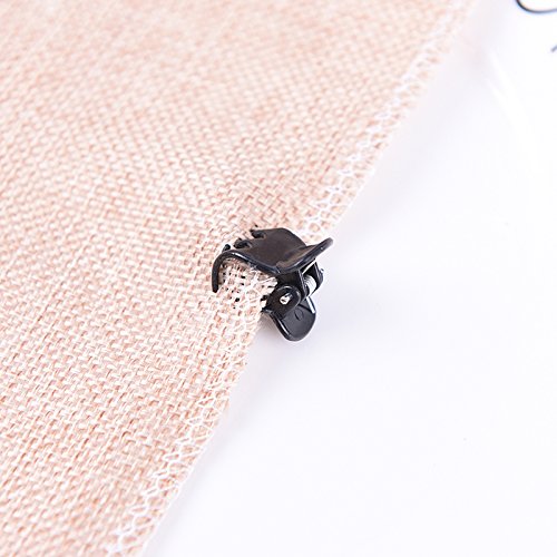 LONG7INES 48 Pcs Stylish Mini Hair Claw Clips for Girls and Women, Black and Brown (black)