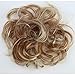 CAISHA 100% HUMAN HAIR Scrunchie Hair Piece Updo Braid Hair Scrunchy Messy Bun Red Blonde Mix H312m