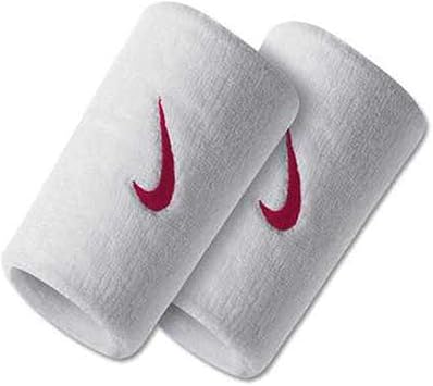 Amazon Co Jp Nike Premium Wristbands Doublewide White Red 1size スポーツ アウトドア
