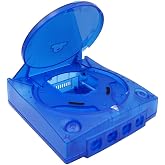 Hzxkqmil Replacement Shell for SEGA Dreamcast DC Retro Video Game Console | DIY Translucent Plastic Housing Case Hard Shell Repair Accessories for Dreamcast DC Console, Transparent Blue