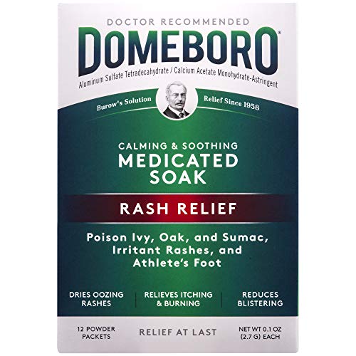 Domeboro Soothing Soak Rash Relief Plus Drying Action Powder Packets