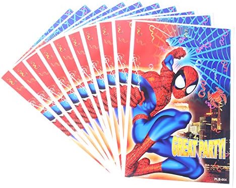 Brockhill Trading 10 x Spiderman Great Party Kids Happy Birthday Party Bags Loot Bag