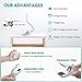 TopElek Reading Light, 7 LED Book Light with 9-Level Warm/Cool White Brightness, USB Rechargeable, Eye Care Lamp with Power Indicator, Perfect for Bookworms, Kids (White)