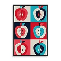 Framed Canvas Wall Art Abstract Colorful Canvas Prints Home Artwork Decoration for Living Room,Bedroom - 16x24 inches