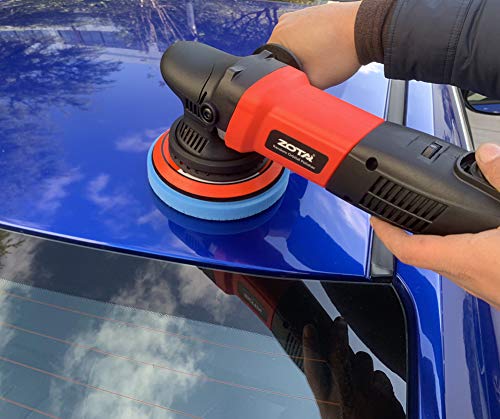 ZOTA Buffer Polisher, 15mm Long-Throw Orbital Polisher, 6" /850w Dual Action Polisher with Variable Speed/Soft Start/3 Professional Pads.