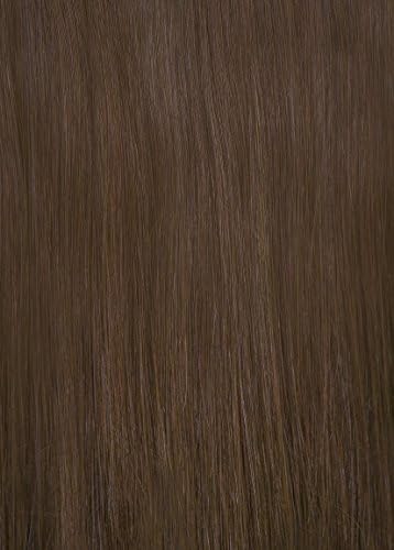 DS Secret Presents - 100% Remy Natural Human 18 inch Hair Extensions W/ Invisible Wire For Quick Attachment - 100g (4_Classic_Brown)