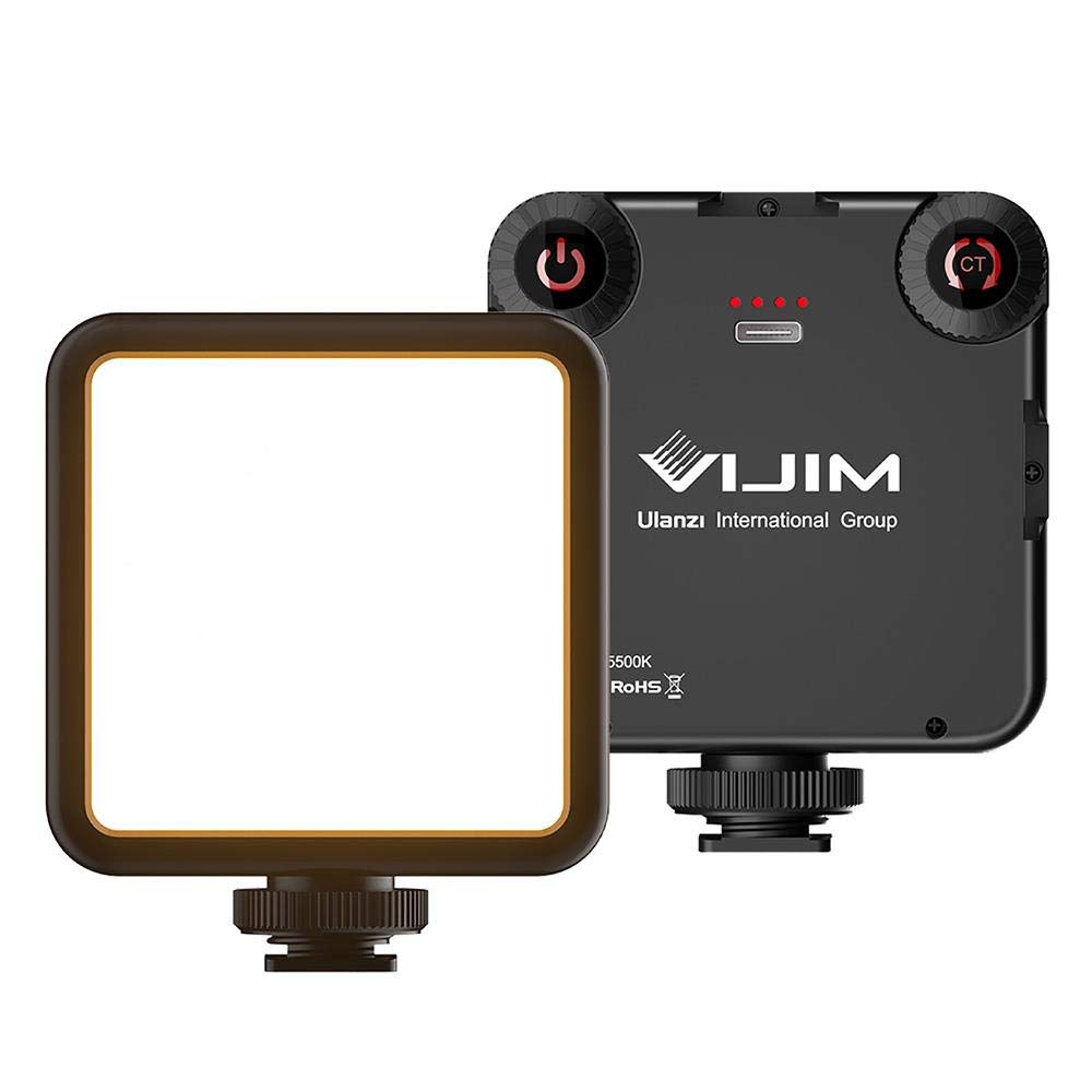 ULANZI VIJIM VL81 Bi-Colour Mini LED Lamp for Smartphone and Camera with Adjustable Colour Temperature 3200K-5500K and 3000mAh Battery