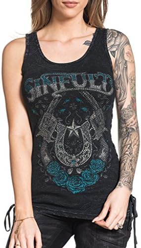Sinful Lucky Guns Tank Top M