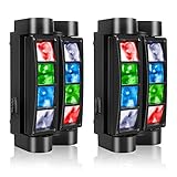 U`King Spider Moving Head Light 8x10W LEDs Beam DJ