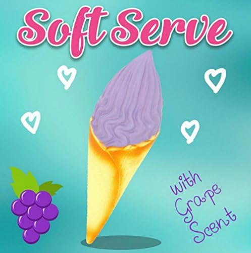 Purple Grape Scented Soft Serve Taro Ice Cream Squishy by Chawa
