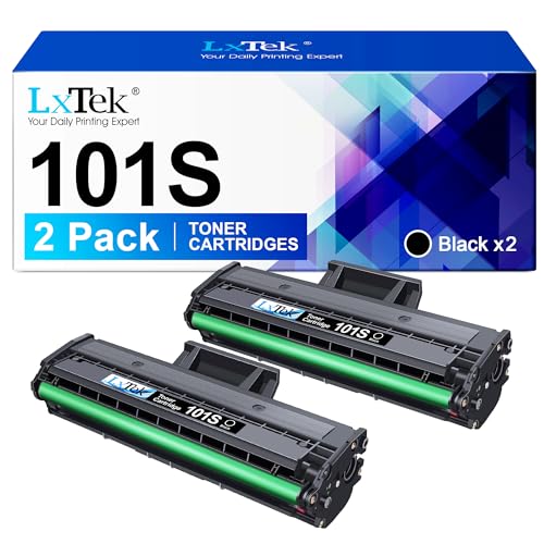 LxTek Compatible Toner Cartridges Replacement for Samsung MLT-D101S for SCX-3405W SCX-3405 SCX-3405FW SCX-3400 ML-2160 ML-2165 ML-2165W ML-2168 SF-760 SF-761 SF-760P (Black, 2-[[