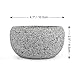 CHARMMAN Shaving Bowl for Men, Natural Granite Stone, Keep Warm Better, Easier to Lather, Exquisite Works of Shave Art（Snowflake Color）