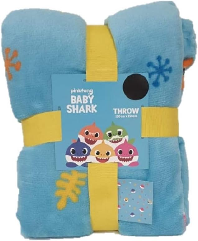 baby shark plush blanket