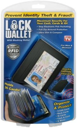 Lock Wallet - RFID Blocking Wallet for Men and Women – Protection from Identity Theft