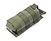 Tactical Radio Pouch - 1000D Tactical Molle Two Way Radios Holder Case for Walkie Talkies (Ranger Green)