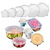 6 STKS Clear Siliconen Stretch Deksels Cover, Herbruikbare Voedselbesparende Covers voor Familie Kommen Mokken Blikken…