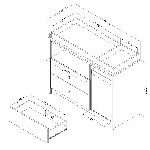 south shore vito changing table