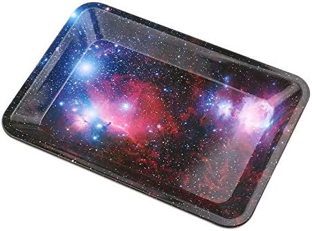 Galaxy Metal Rolling Tray - 7" x 5" (Galaxy)