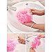 Mesh Pouf Bath Sponge with Loop - Mini Shower Loofahs,Long Lasting Bathing Exfoliator (Multi- Color,8 Pack)