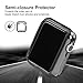 Apple Watch Series 2 Case 38mm, Alritz 2 Pack Soft TPU Protective Case Flexible Anti-scratch Bumper Cover for iWatch Series 2 Series 1, Black & Clear