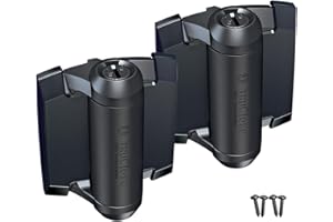 D&D Technologies TCA1S3BTS TruClose Regular Duty Self Closing Gate Hinge, for Metal Gates up to 66 Pounds, No Alignment Legs, for Square Gate Frame and Post Black, 2 Count Gate Hardware