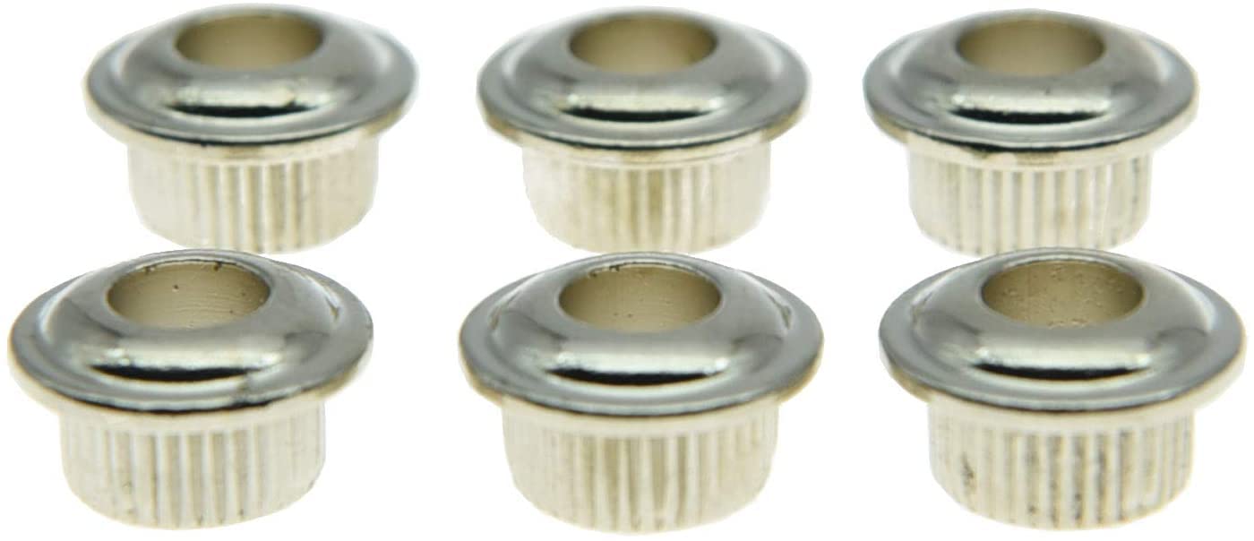 Dopro Metal Nickel 10mm Guitar Tuners Conversion Bushings Adapter Ferrules for Vintage Guitar Tuning Keys