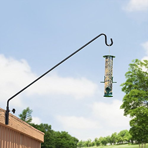 Gray Bunny GB6832 Heavy Duty Extended Reach Wall Mounted Deck Hook/Wall Pole, 37 Inch, Black