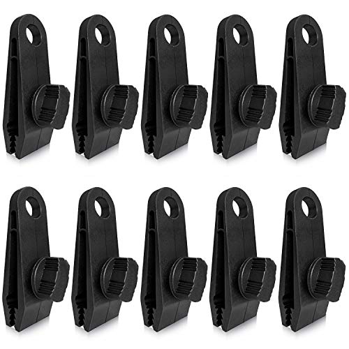 ZHSX 10pcs Tarp Clips, Heavy Duty Thumb Screw Lock Grips Strong Tent Clamps For Tarps Awning Clamp Clips Tent for Supporting Tarpaulins Canopies Sunshades Car Cover Boat Covers And Swimming Pool Cover