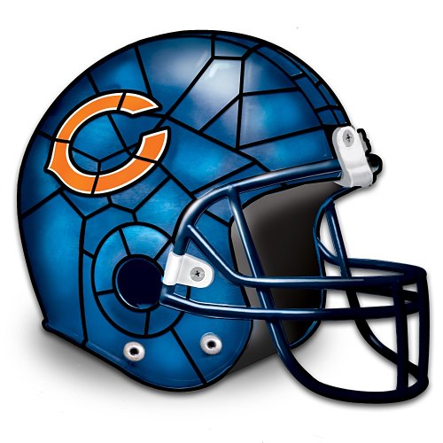 The Chicago Bears Louis Comfort Tiffany-Style Accent Lamp by The Bradford Exchange