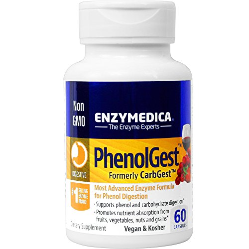 Enzymedica - PhenolGest, Advanced Digestive Enzyme Formula for Phenol Digestion, 60 Capsules (FFP)
