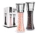 ESKONI Salt and Pepper Grinder - Set of 2 Premium Brushed Stainless Steel Salt & Pepper Shaker and Salt Mill Kitchen Gadget - 6 Oz Spice Grinder Rotor 5 Grade Adjustable Ceramic by La Maison