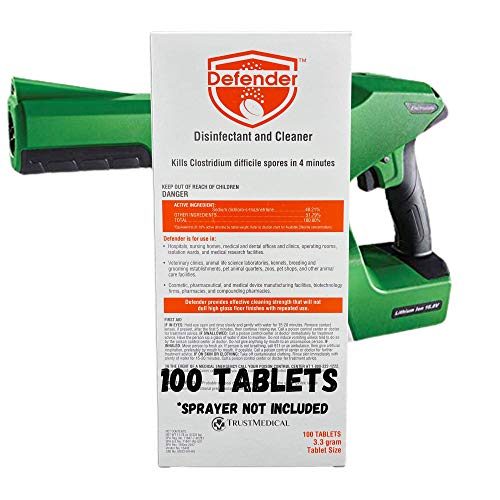 Defender | Disinfectant and Cleaner | Kills COVID-19 & Other Viruses | Works with Victory & Protexus Sprayers | 100…