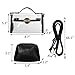 Yocatech Women's Clear Cross Body Messenger Shoulder Bag Purse, Adjustable Strap, NFL Stadium Approved, Black