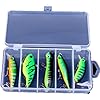 Fishing-LuresLaimeng-5PCS-Plastic-Fishing-Lures-Hard-Bait-Minnow-Pencil-Crank-Popper