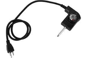 Adjustable Thermostat Probe Cord, 15A 125V Universal Electric Griddle Power Cord with Precise Temperature Control for Electri
