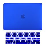 TOP CASE - Macbook Pro 13 WITHOUT Touch Bar (2017 & 2016 Release) 2 in 1 Bundle, Rubberized Hard Case Cover + Keyboard Cover for MacBook Pro 13-inch A1708 without Touch Bar - Royal Blue