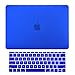 TOP CASE - Macbook Pro 13 WITHOUT Touch Bar (2017 & 2016 Release) 2 in 1 Bundle, Rubberized Hard Case Cover + Keyboard Cover for MacBook Pro 13-inch A1708 without Touch Bar - Royal Blue