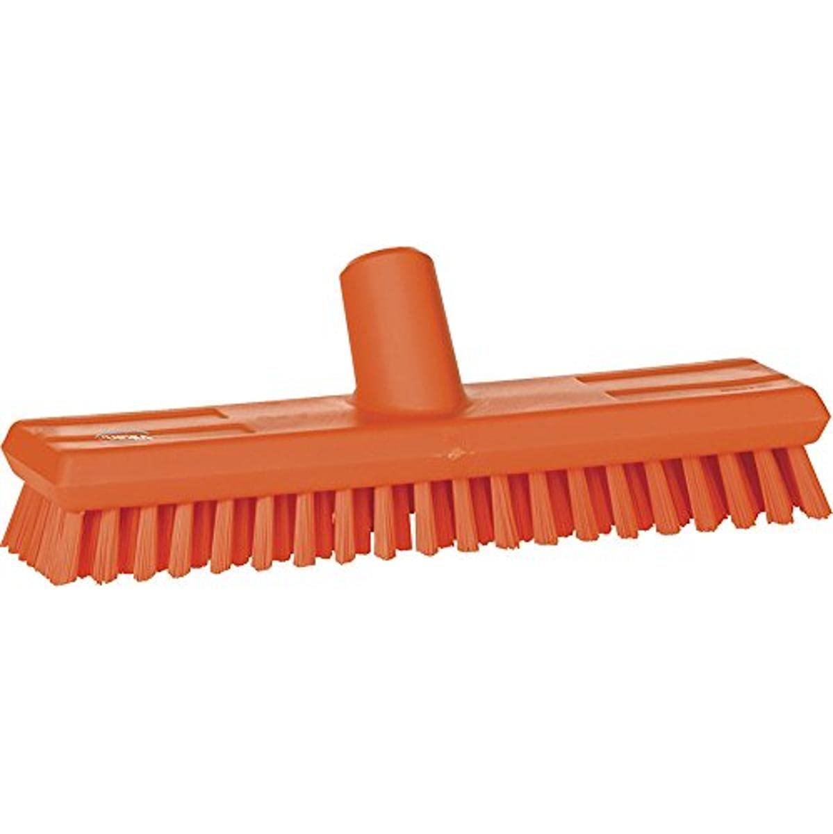 Vikan 70417 Stiff Bristle Deck Scrub, 10-3/4" Polyester, Orange