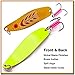 Sougayilang Colorful Hard Spoon Spinner Fishing Lures Metal Treble Hooks Baits Pack of 5pcs