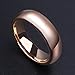 King Will Glory 2mm 4mm 6mm Rose Gold Tungsten Ring Wedding Band High Polished for Men Women