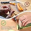 MOSNOW-Spring-Onion-Slicer-Stainless-Steel-Finger-Guards-Onion-Shredder-with-Lid-and-7-Blades-Vegetable-Cutter-Cooking-Tools-Multi-Functional-Kitchen-Gadgets-Green MOSNOW Spring Onion Shredder + Stainless Steel Finger Guards, Onion Shredder with Lid and 7 Blades, Vegetable Cutter…