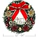 Safeeye Christmas Wreath with Ribbon and Bells, Outdoor Indoor Christmas Wreaths Garland Ornaments Christmas Decorations (12