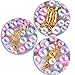 Frienda 12 Pieces Magnetic Lobster Clasps for Necklace Bracelet Jewelry Making, Rhinestone Ball Style, Cylindrical and Ball Tone Lobster Clasp (Silver and Gold)