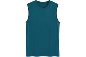 Latuza Men's Bamboo Viscose Sleep Tank Top Sleeveless Pajama Shirt