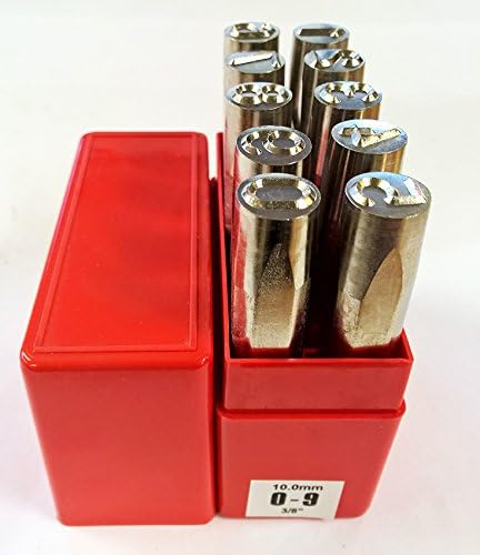 PRYORPREMIUM PP10100 0-9 Punches, 10 Piece, 3/8" Character Size, 10 mm
